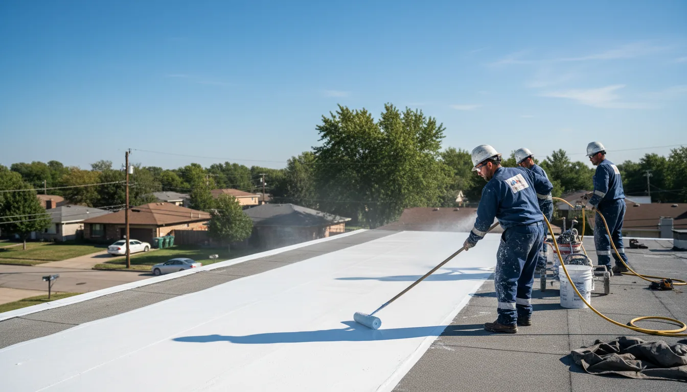 Commercial roof coating in Swan, IA near me